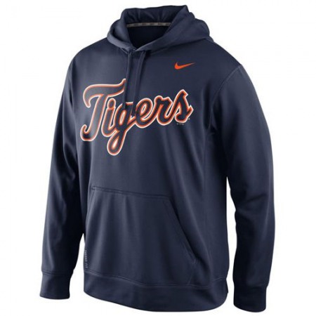 Detroit Tigers Nike Men's KO Wordmark Perfomance Navy MLB Hoodie