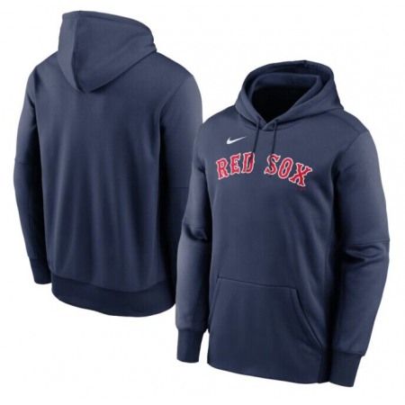 Men's Boston Red Sox Wordmark Therma Performance Pullover Hoodie