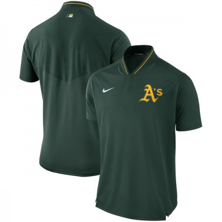 Men's Oakland Athletics Green Authentic Collection Elite Performance Polo