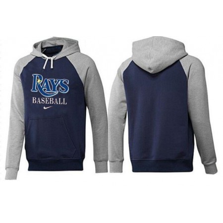 Tampa Bay Rays Pullover Hoodie Dark Blue & Grey