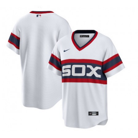 Men's Chicago White Sox Customized White Cool Base Stitched Jersey