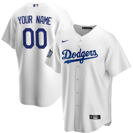 Men's Los Angeles Dodgers Customized White 2020 World Series Bound Custom Stitched MLB Jersey