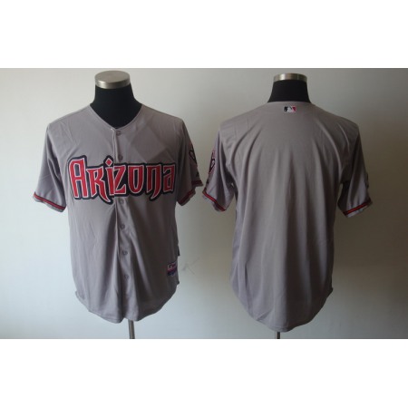 Diamondbacks Blank Grey Cool Base Stitched MLB Jersey