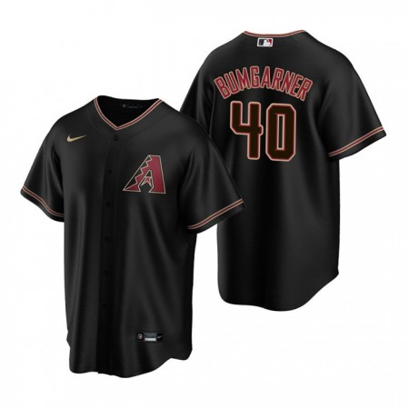 Men's Arizona Diamondbacks #40 Madison Bumgarner Black Cool Base Stitched Baseball Jersey