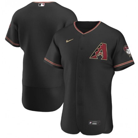 Men's Arizona Diamondbacks Blank 2020 Black Flex Base Stitched MLB Jersey