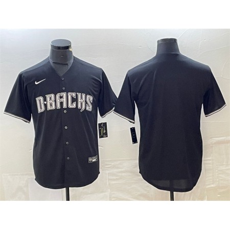 Men's Arizona Diamondbacks Blank Black Cool Base Stitched Baseball Jersey