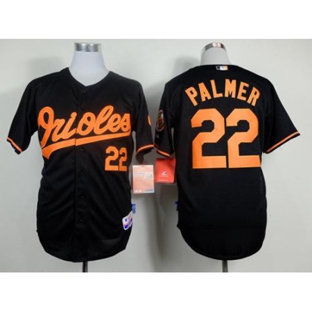 Orioles #22 Jim Palmer Black Cool Base Stitched MLB Jersey