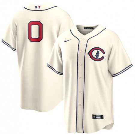 Men's Chicago Cubs #0 Marcus Stroman 2022 Cream Field of Dreams Cool Base Stitched Baseball Jersey