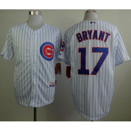 Cubs #17 Kris Bryant White Home Cool Base Stitched MLB Jersey