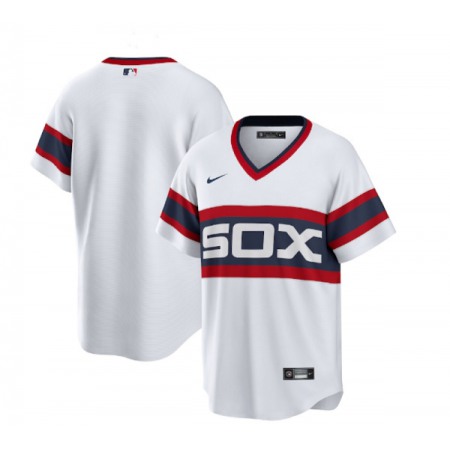 Men's Chicago White Sox Blank White Cool Base Stitched Jersey