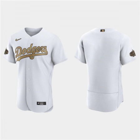 Men's Los Angeles Dodgers Blank 2022 All-Star White Flex Base Stitched Baseball Jersey