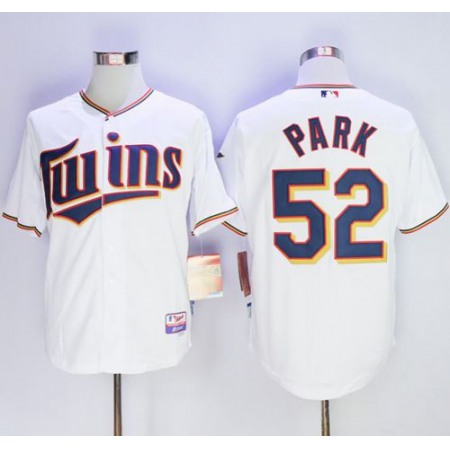 Twins #52 Byung-Ho Park White Home Cool Base Stitched MLB Jersey