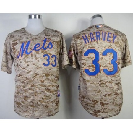 Mets #33 Matt Harvey Alternate Camo Cool Base Stitched MLB Jersey