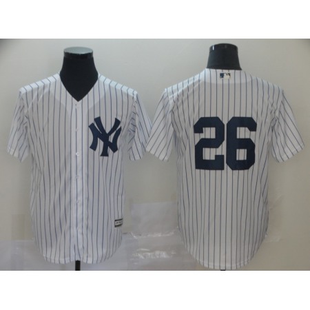 Men's New York Yankees #26 DJ LeMahieu White Cool Base Stitched MLB Jersey