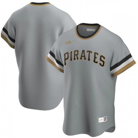 Men's Pittsburgh Pirates Blank New Grey Cool Base Stitched Jersey