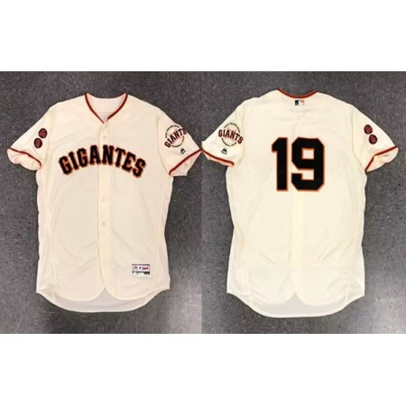 Men's San Francisco Giants #19 Dave Righetti Gream 2016 Flex Base Stitched Jersey