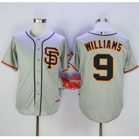 Giants #9 Matt Williams Grey Cool Base Road 2 Stitched MLB Jersey