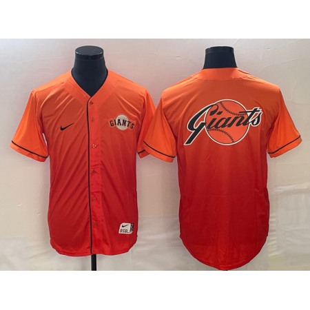 Men's San Francisco Giants Orange Team Big Logo Cool Base Stitched Baseball Jersey