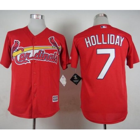 Cardinals #7 Matt Holliday Red Cool Base Stitched MLB Jersey