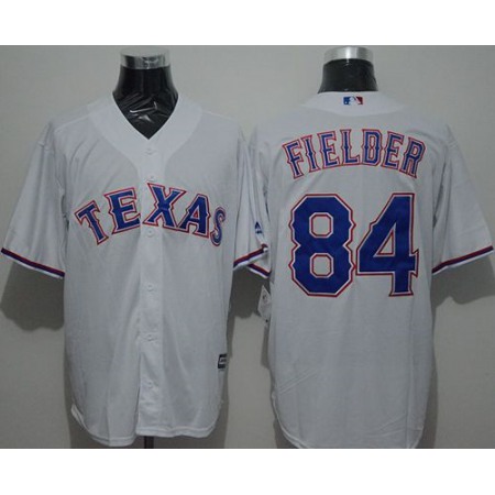 Rangers #84 Prince Fielder White New Cool Base Stitched MLB Jersey