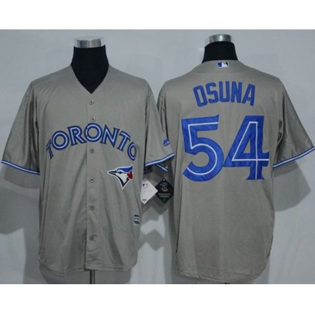 Blue Jays #54 Roberto Osuna Grey New Cool Base Stitched MLB Jersey