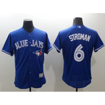 Blue Jays #6 Marcus Stroman Blue Flexbase Authentic Collection Stitched MLB Jersey