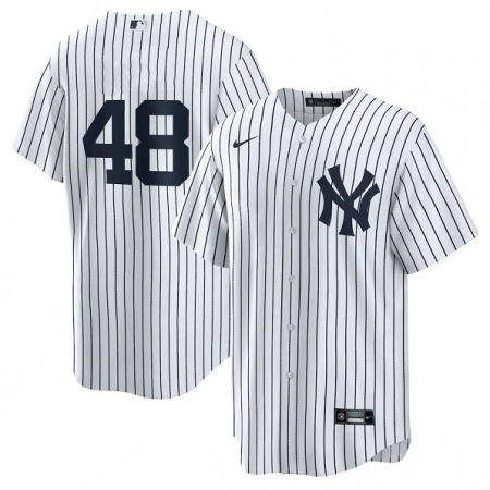 Youth New York Yankees #48 Anthony Rizzo White Cool Base Stitched Baseball Jersey