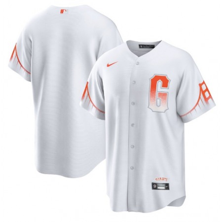 Youth San Francisco Giants Blank White City Connect Cool Base Stitched Jersey