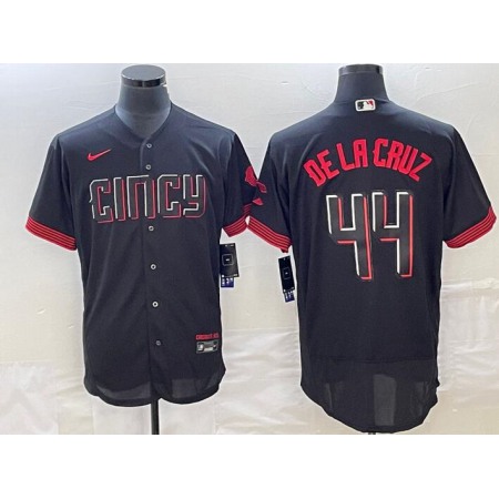 Toddlers Cincinnati Reds #44 Elly De La Cruz 2023 City Connect Flex Base Stitched Baseball Jersey