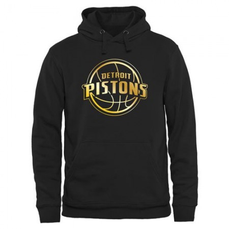 Detroit Pistons Gold Collection Pullover Hoodie Black