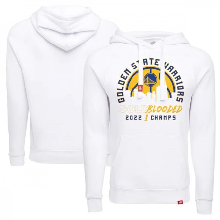 Men's Golden State Warriors 2021-2022 White NBA Finals Champions Olsen Tri-Blend Pullover Hoodie