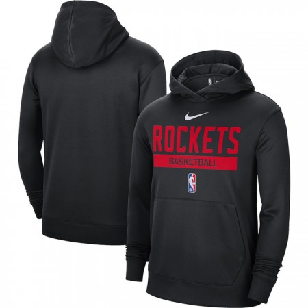 Men's Houston Rockets Black Spotlight Fleece Overhead Hoodie