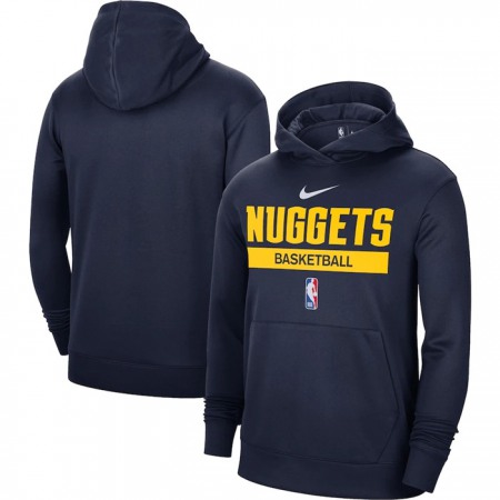 Men's Denver Nuggets Navy Spotlight Fleece Overhead Hoodie