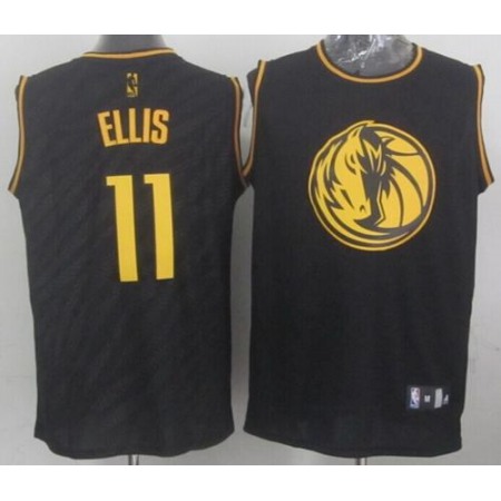 Mavericks #11 Monta Ellis Black Precious Metals Fashion Stitched NBA Jersey