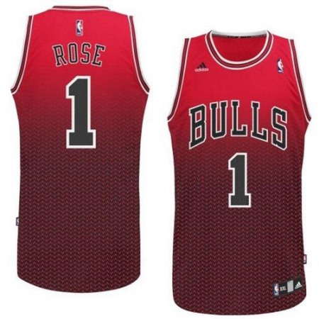 Bulls #1 Derrick Rose Red Resonate Fashion Swingman Stitched NBA Jersey