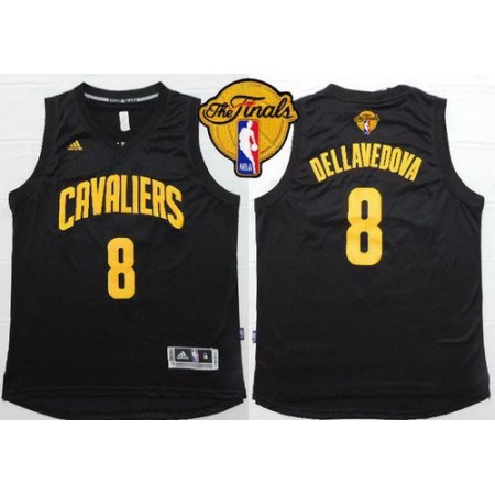 Cavaliers #8 Matthew Dellavedova Black Fashion The Finals Patch Stitched NBA Jersey