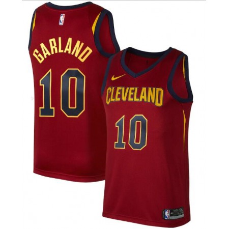 Men's Cleveland Cavaliers #10 Darius Garland Red Icon Edition Swingman Stitched Jersey