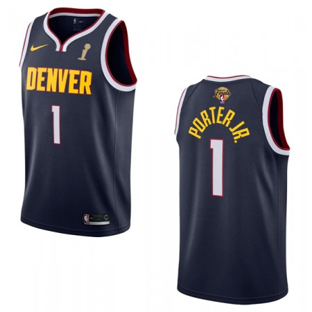 Men's Denver Nuggets #1 Michael Porter Jr. Navy 2023 Finals Champions Icon EditionStitched Basketball Jersey