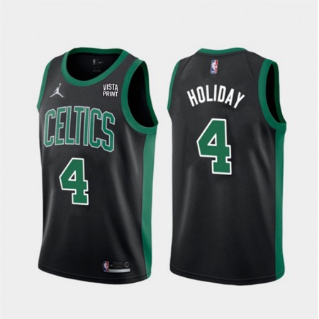 Men's Boston Celtics #4 Jrue Holiday Black 2023 Statement Edition Stitched Basketball Jersey