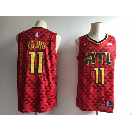 Men's Atlanta Hawks #11 Trae Young Red Swingman Stitched NBA Jersey