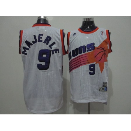 Suns #9 Dan Majerle White Swingman Throwback Stitched NBA Jersey