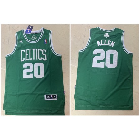 Men's Boston Celtics #20 Ray Allen Green Throwback Stitched Jersey