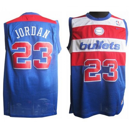 Wizards #23 Michael Jordan Blue Nike Throwback Stitched NBA Jersey