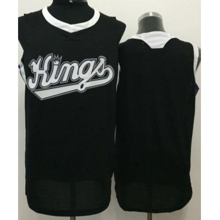 Kings Blank Black Revolution 30 Stitched NBA Jersey