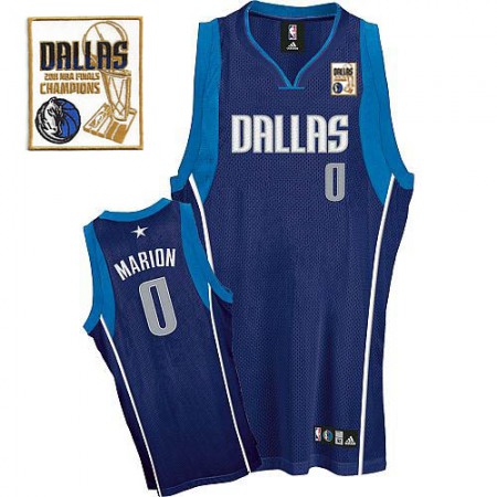 Mavericks 2011 Champion Patch #0 Shawn Marion Blue Stitched NBA Jersey