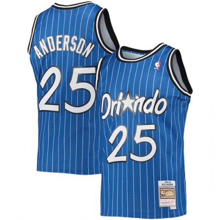 Men's Orlando Magic #25 Nick Anderson 1994-95 Blue Stitched Jersey