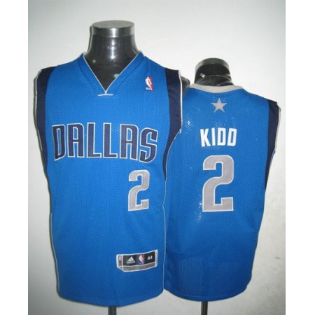 Revolution 30 Mavericks #2 Jason Kidd Blue Stitched NBA Jersey