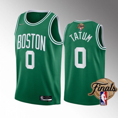 Men's Boston Celtics #0 Jayson Tatum 2022 Green NBA Finals Stitched Jersey