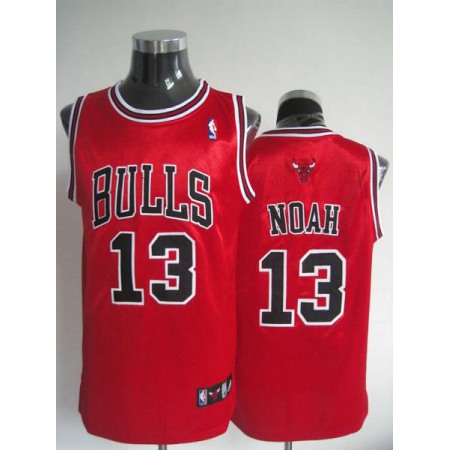 Bulls #13 Joakim Noah Stitched Red NBA Jersey