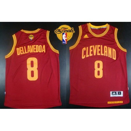 Revolution 30 Cavaliers #8 Matthew Dellavedova Red The Finals Patch Stitched NBA Jersey